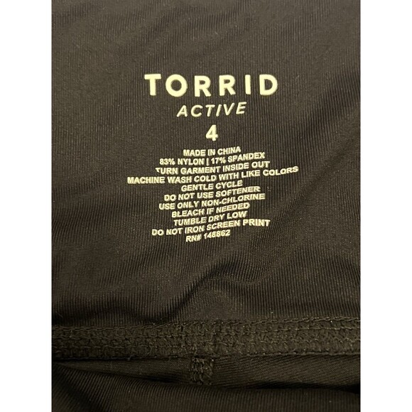 TORRID ACTIVE Lot Of 2 High Waist Cropped Athletic Leggings Stars Holographic 4X - Picture 6 of 7